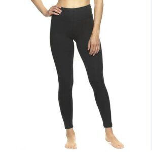 Felina Black Sueded Skinny Athletic Leggings M